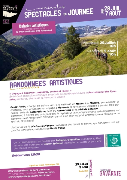 10 RANDONNEES ARTISTIQUES Voyage à Gavarnie paysages contes et récits page 0001