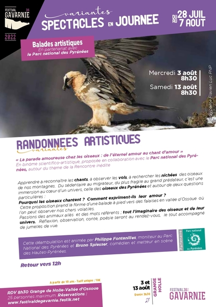 9 RANDONNEES ARTISTIQUES La parade amoureuse ches les oiseaux VARIANTES FESTIVAL DE GAVARNIE2022 page 0001